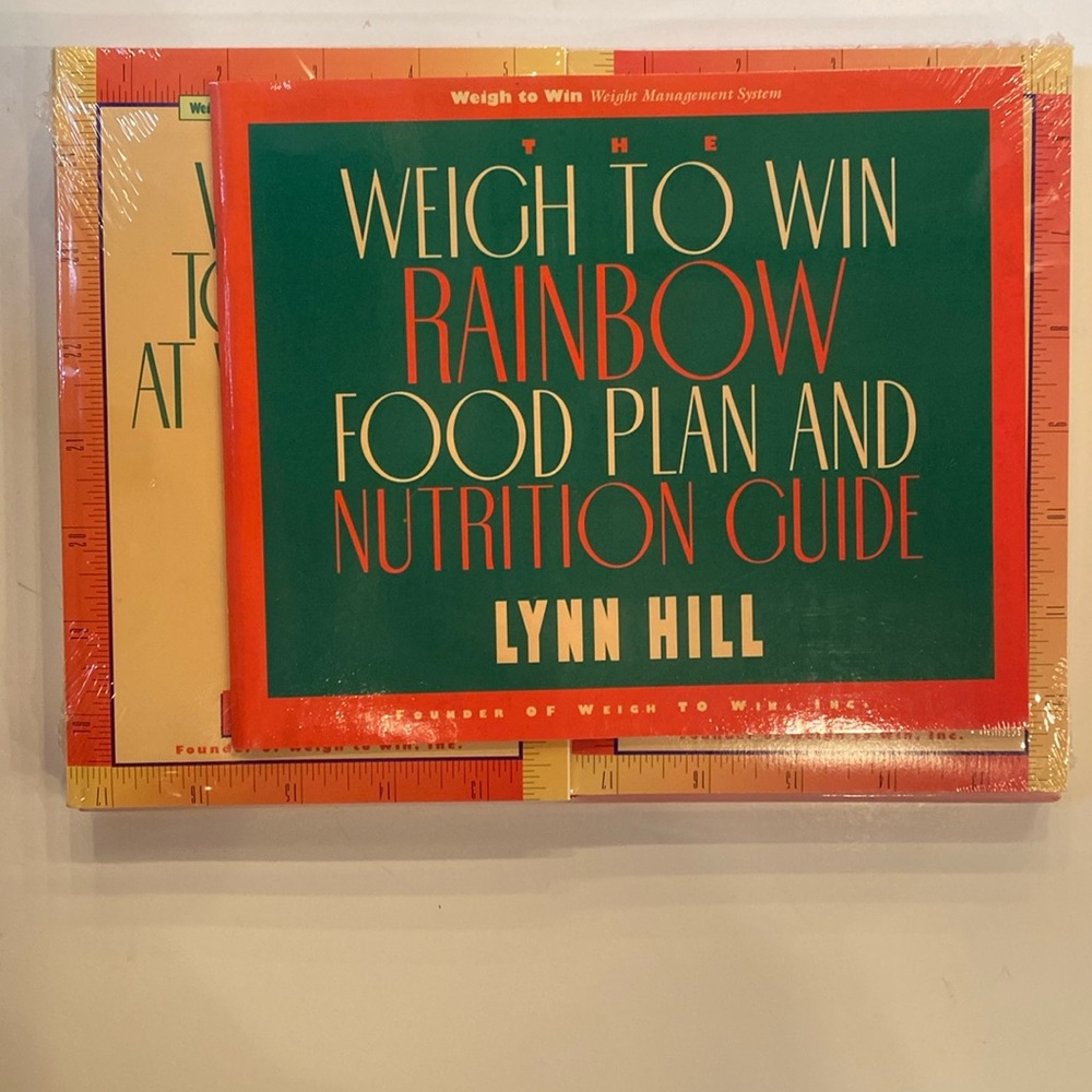 Weigh To Win Rainbow Food Plan & Nutrition Guide Set w/Cookbook—Unopened